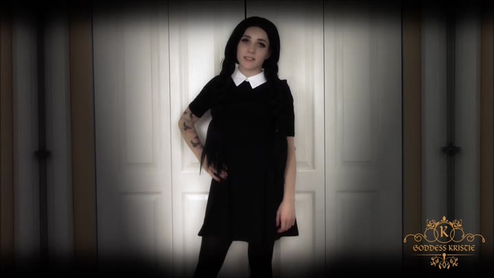 Kristie Bish - Wednesday Adams Pantyhose Tease | Femdom