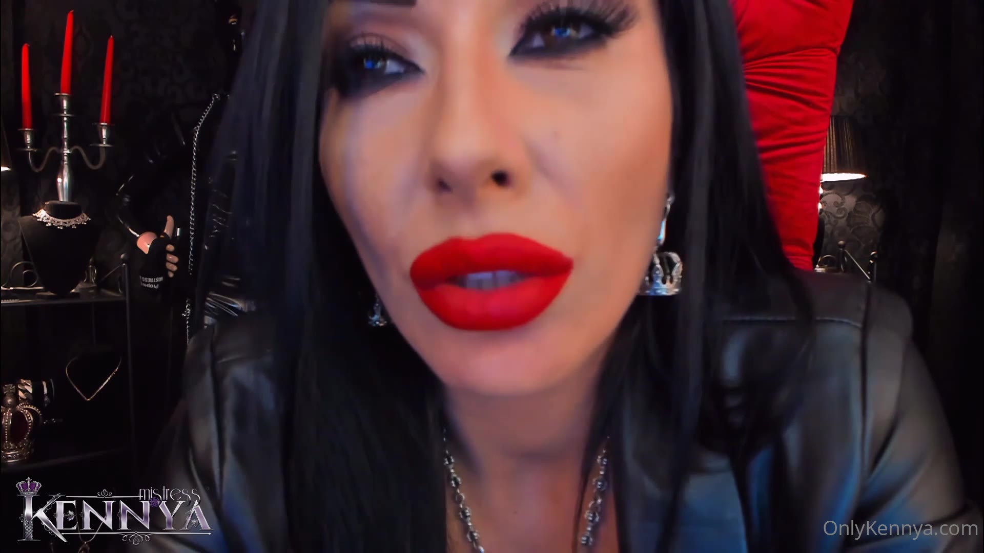 Mistress Kennya - Cuckolding with red lips and nails POV