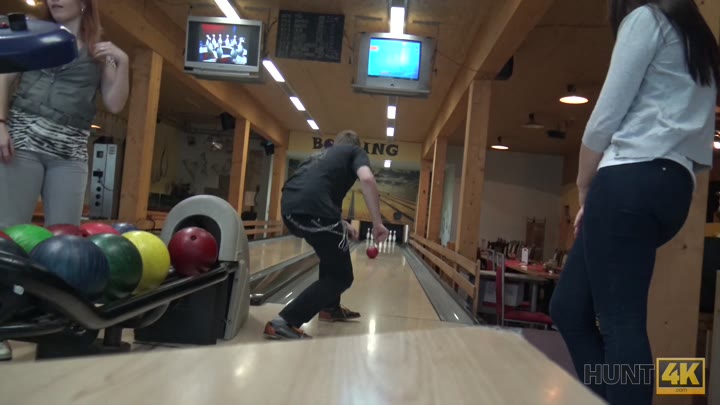 Hunt4k - Sex in a bowling place - I've got strike! - Ornella Morgen
